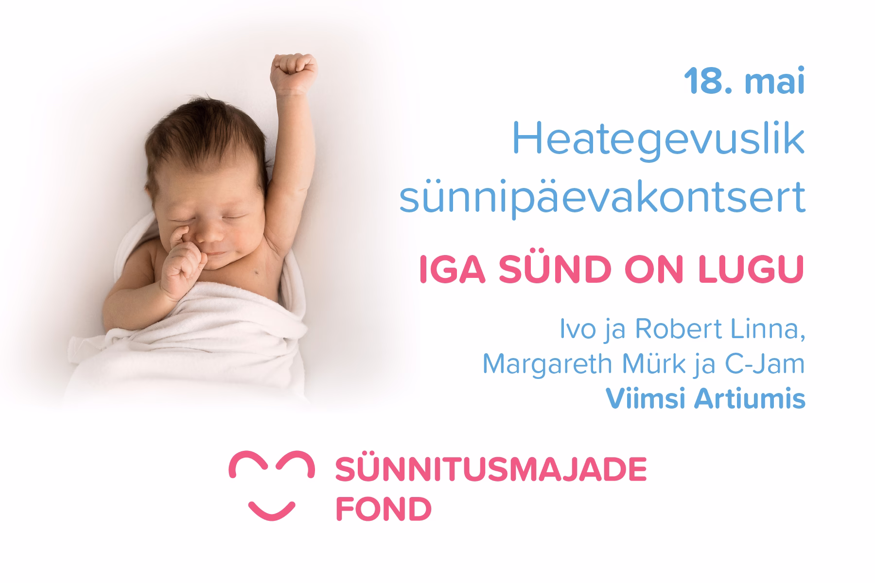 Read more about the article Sünnipäevakontsert Viimsi Artiumis 18. mail kl 16